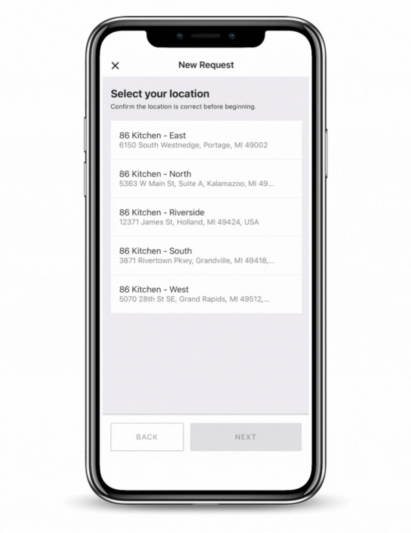 Mobile App GIF in Phone Frame
